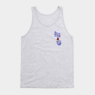 Bootblack Pride left bootprint Tank Top